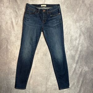 Madewell Blue Skinny Jeans Classic Fit 8” Rise Women’s Size 28